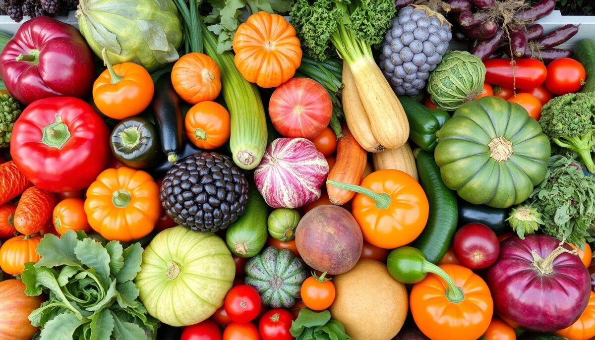 Image of a variety of organic fruits and vegetables from New Jersey suppliers Image of a variety of organic fruits and vegetables from New Jersey suppliers